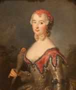 antoine pesne Portrait of Charlota Fredrika Sparre painting